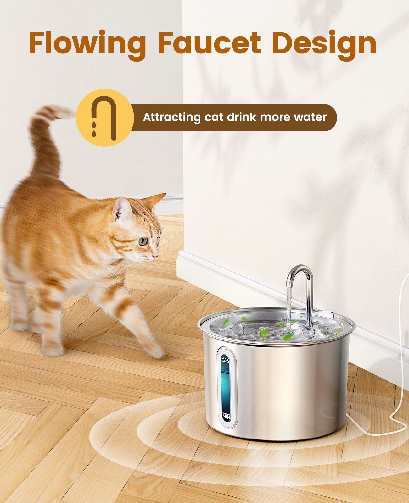 TheSmartLiving - 2L Cat Water Fountain with 3PCS Filters