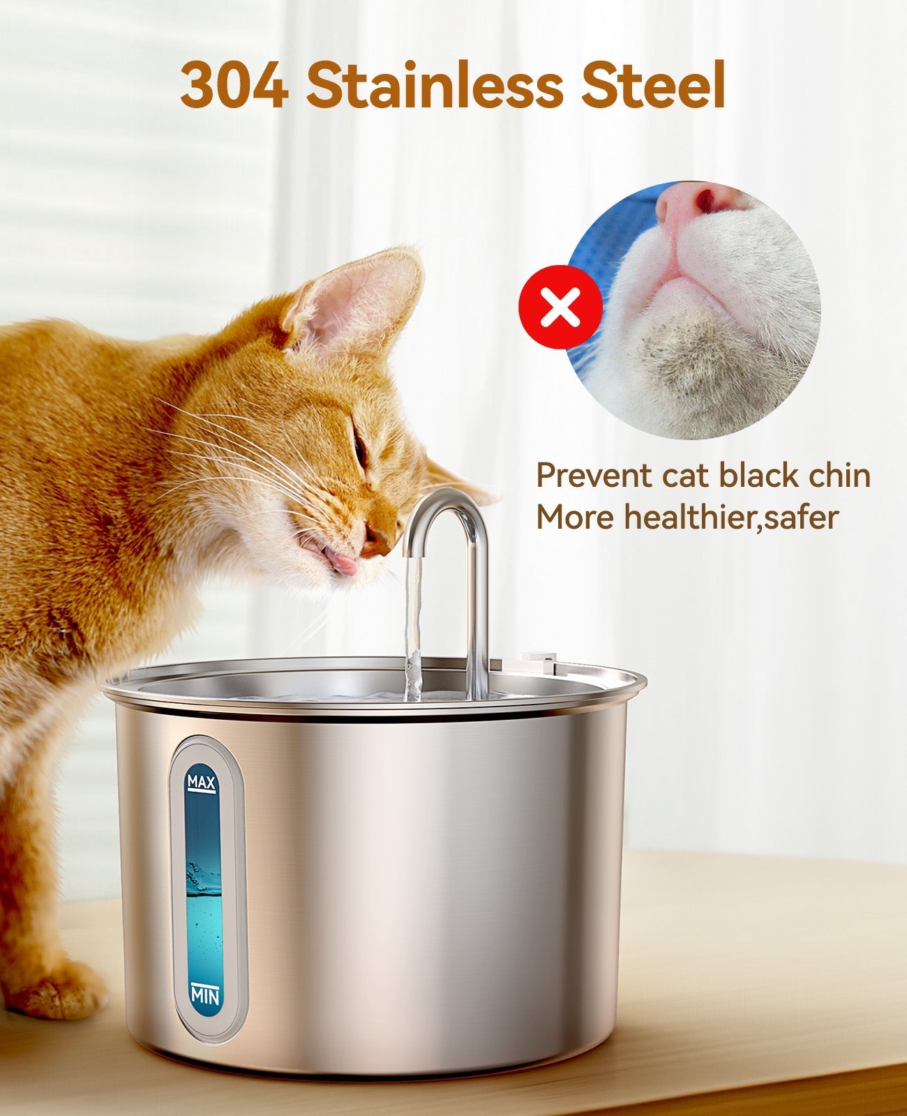 TheSmartLiving - 2L Cat Water Fountain with 3PCS Filters