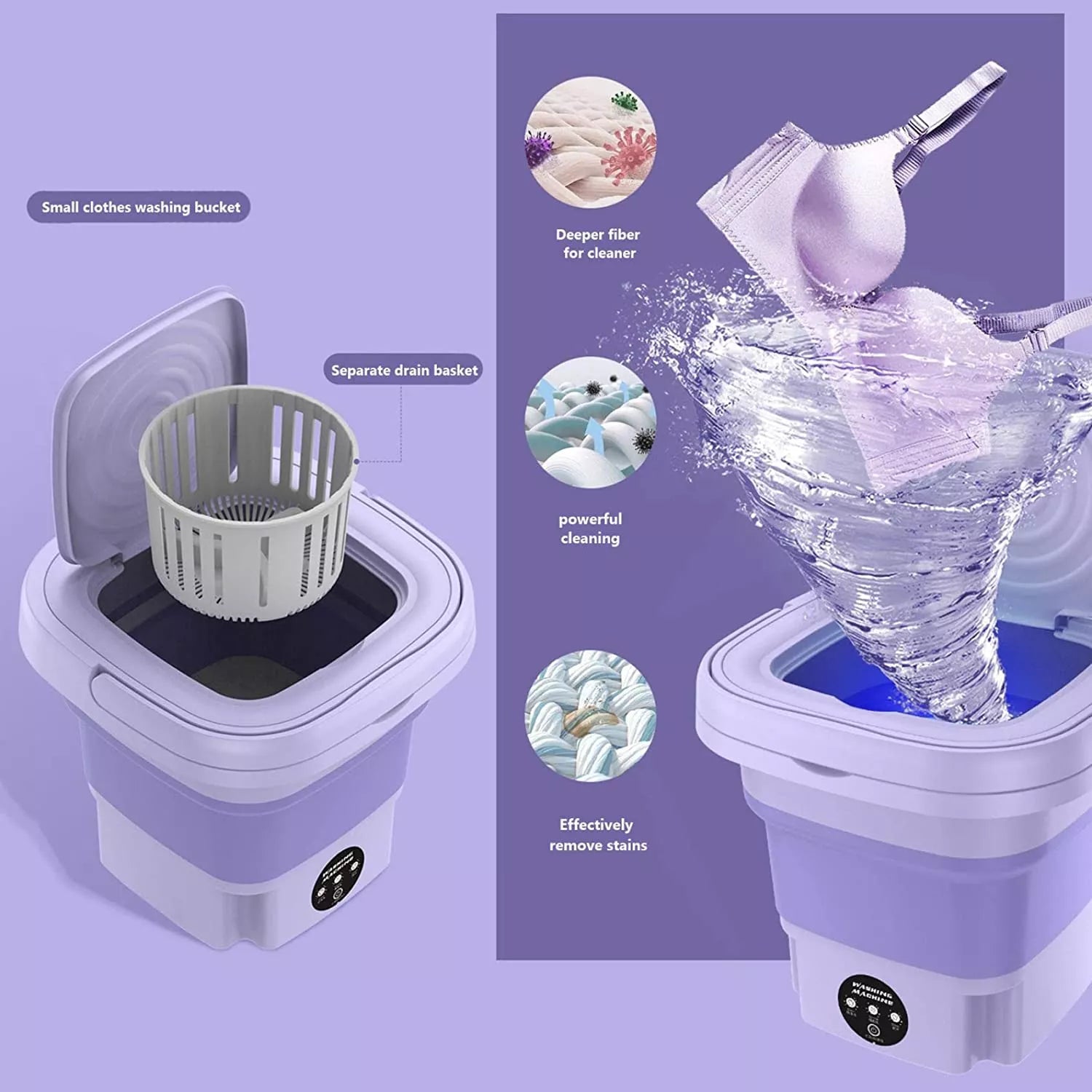 TheSmartLiving - Portable Mini Washing Machine