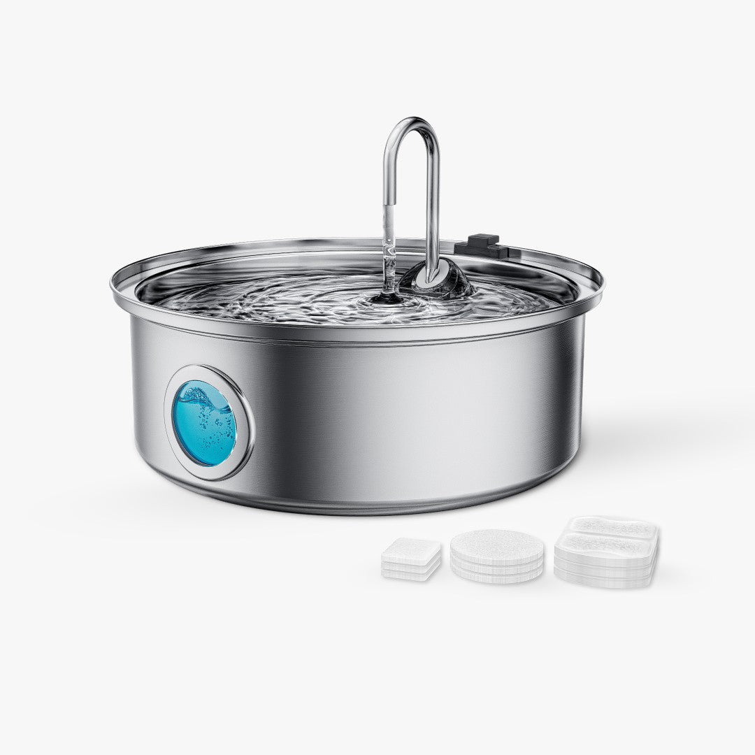 TheSmartLiving - 7L Pet Water Fountain with Visual Water Level